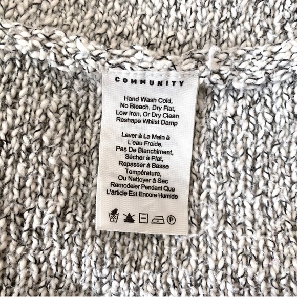 ARITZIA COMMUNITY XXS Ionic Cape Oversized Chunky Shortsleeved Sweater - Picture 11 of 16